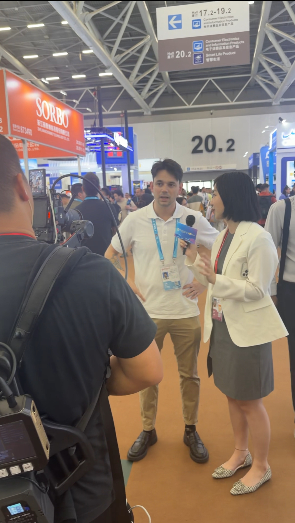 Fernando, fundador de Tu Agente en China, en la Canton Fair de Guangzhou
